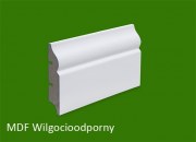 Listwa przypodłogowa MDF biała lakierowana - 80 x 16 PLUS - wilgocioodporna